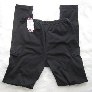 Bolle Athletic Black Tennis Leggings with Ball Pockets Size XS NWT